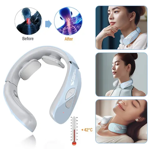 Electric Neck Massager with EMS and Heat Function