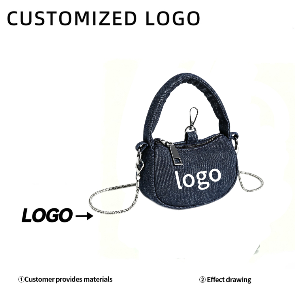 Mini Handle Handbag Detachable Silver Chain Crossbody Bag 3