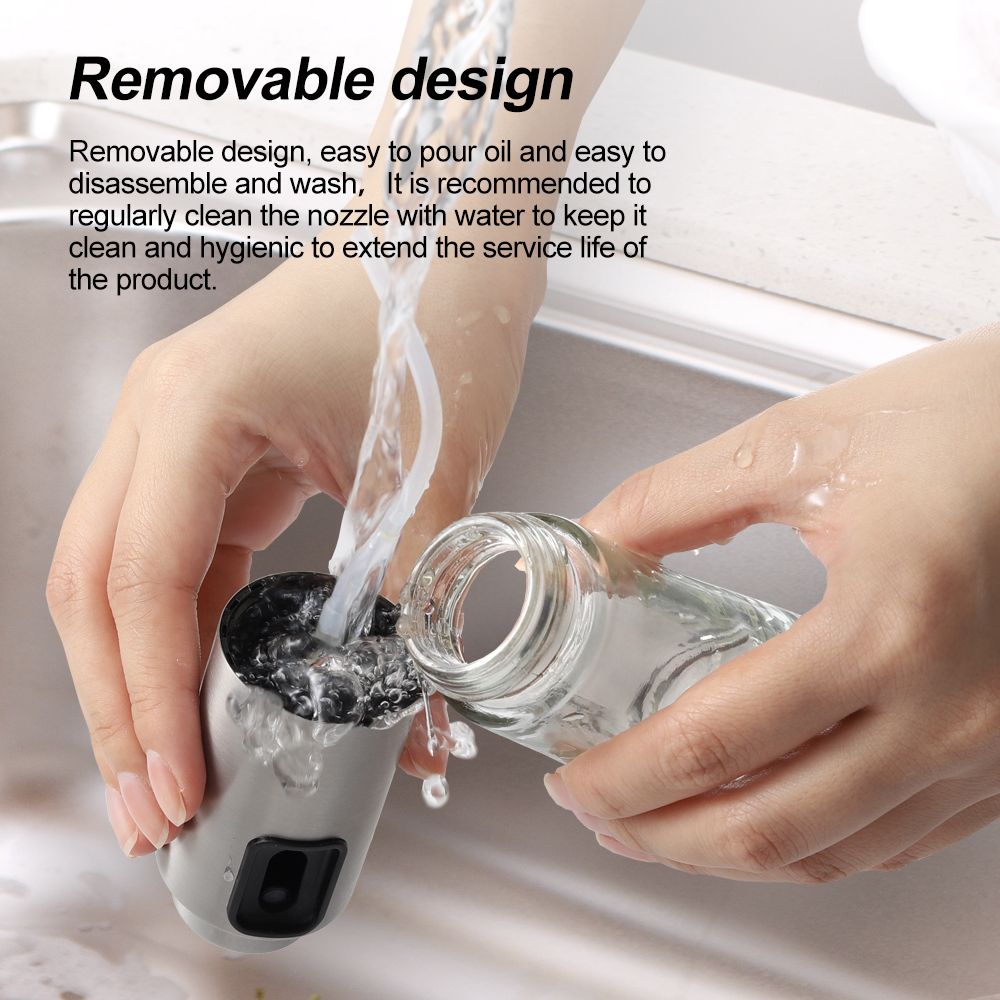 Stainless Steel High Atomization Oil Spray Bottle Press 4