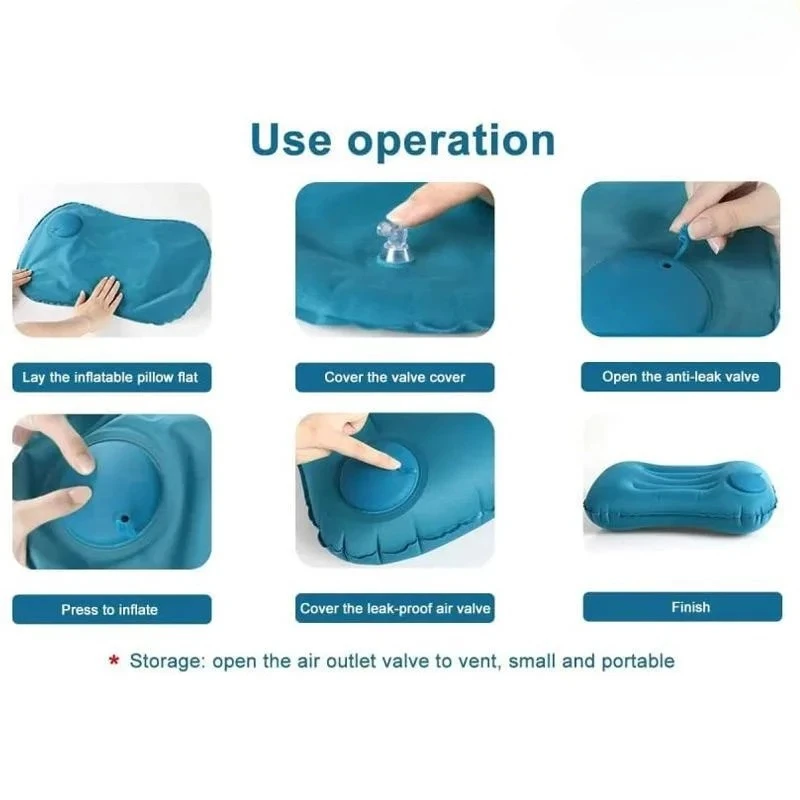 Inflatable Square Camping Travel Pillow 4