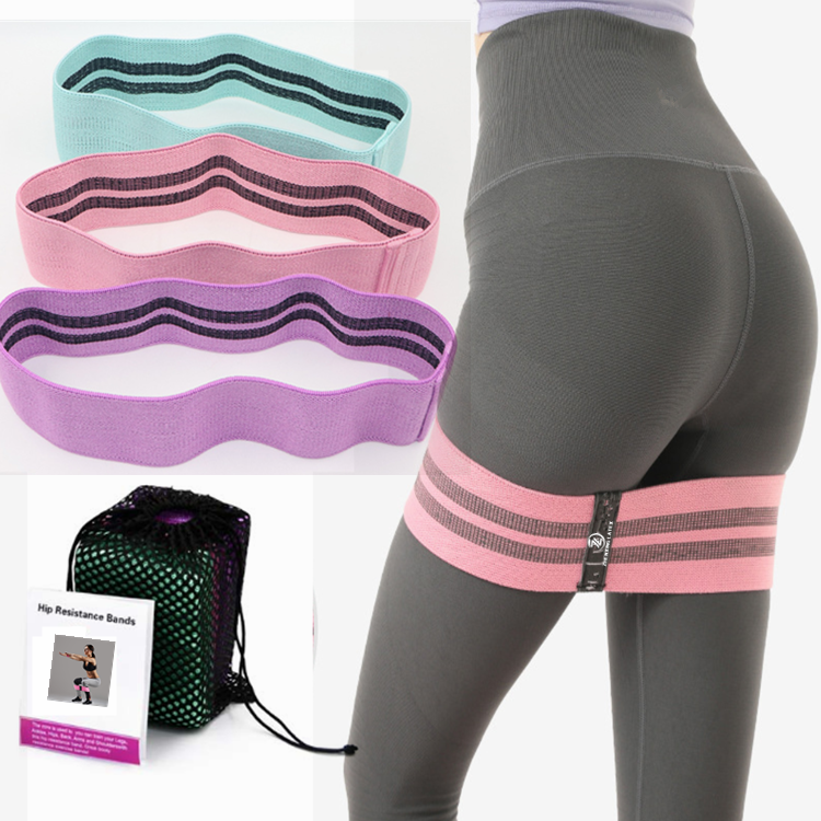 Rutschfestes Baumwoll-Polyester-Widerstandsband-Set 4