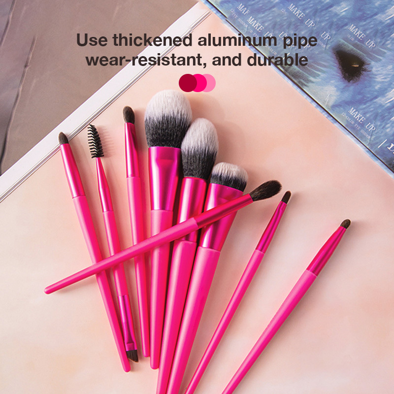 Rose Gold Makeup Brush Set with Case 3