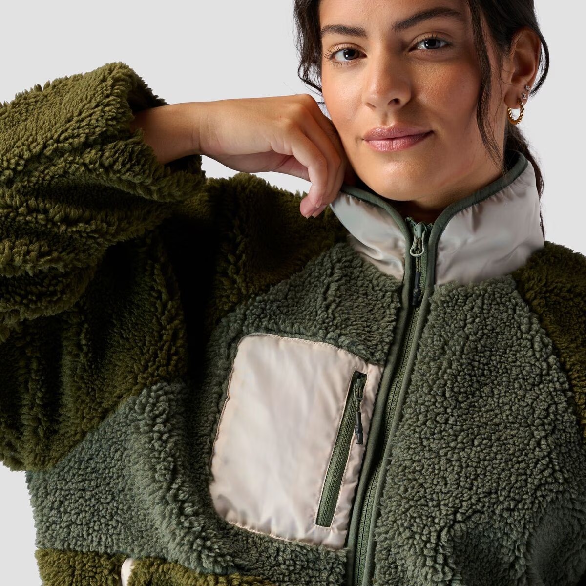 Half-Zip Sherpa Fleece Pullover Unisex 3