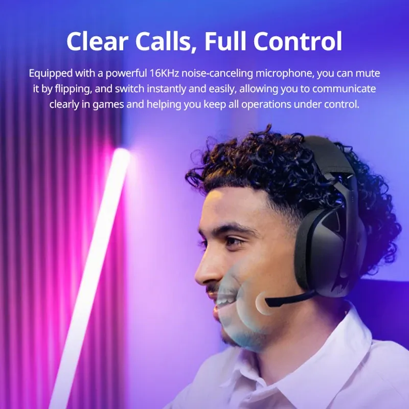 Wireless 40mm Gaming Headset for PC 4
