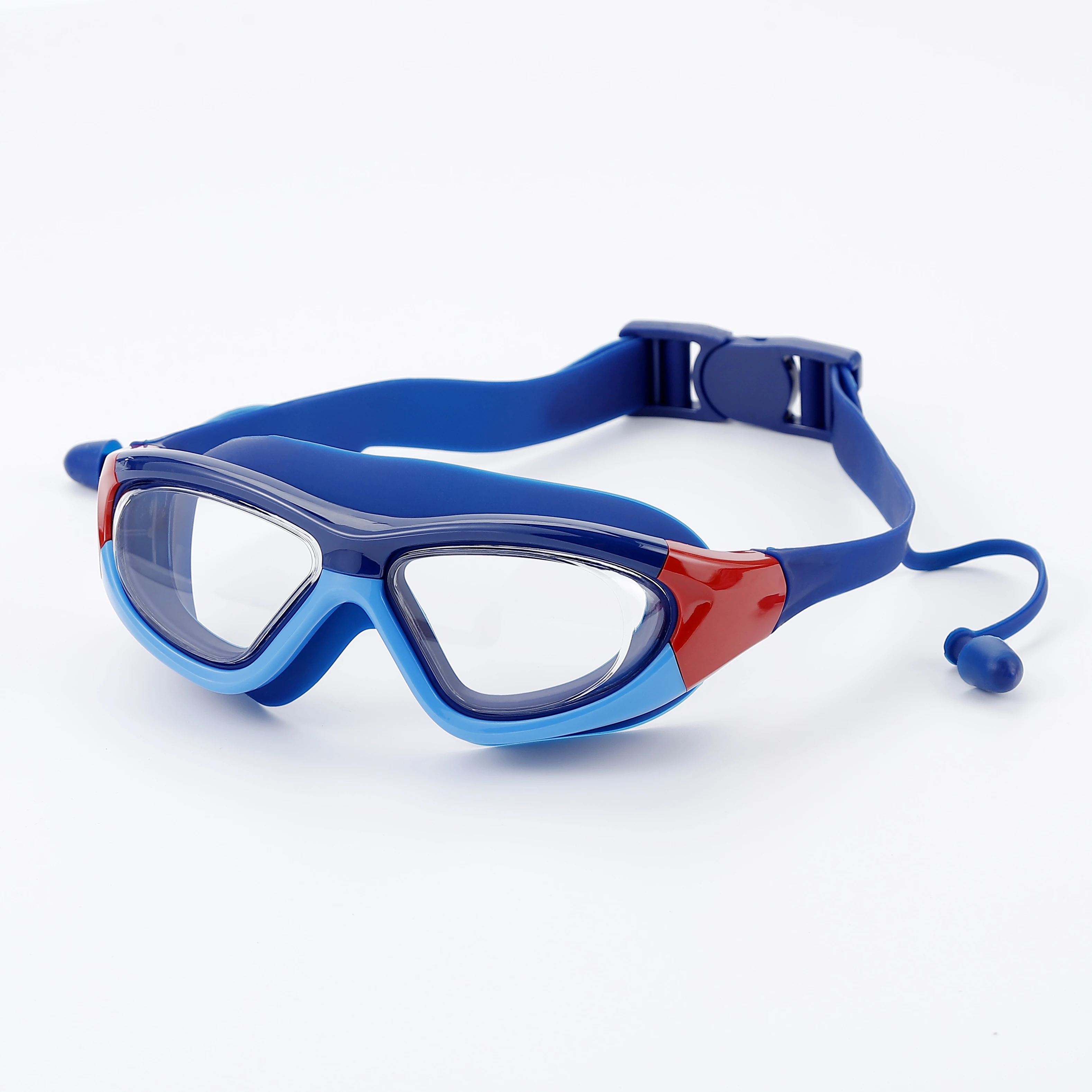 Kinder-Schwimmbrille Beschlagfreie und Wasserdichte Taucherbrille mit Großem Rahmen
