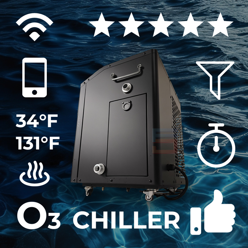 1 Degree Cold Plunge Chiller With Ozone Filters