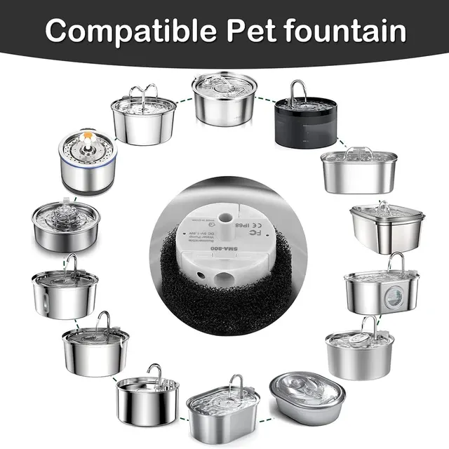 Quiet Stainless Steel Pet Water Pump 2