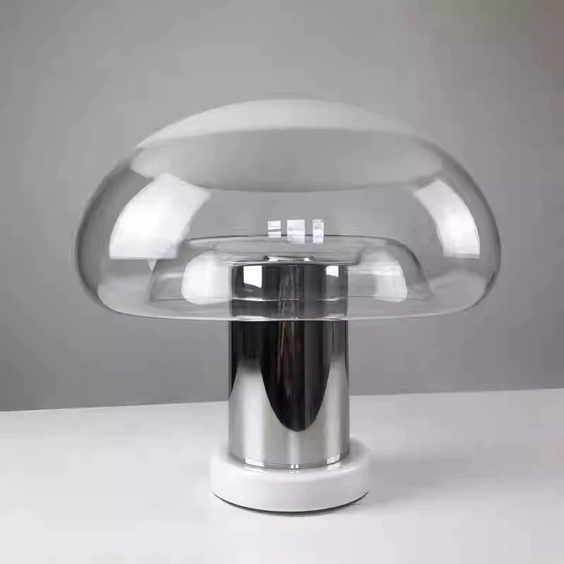 Vintage Glass Mushroom Desk Lamp Children's Room 4