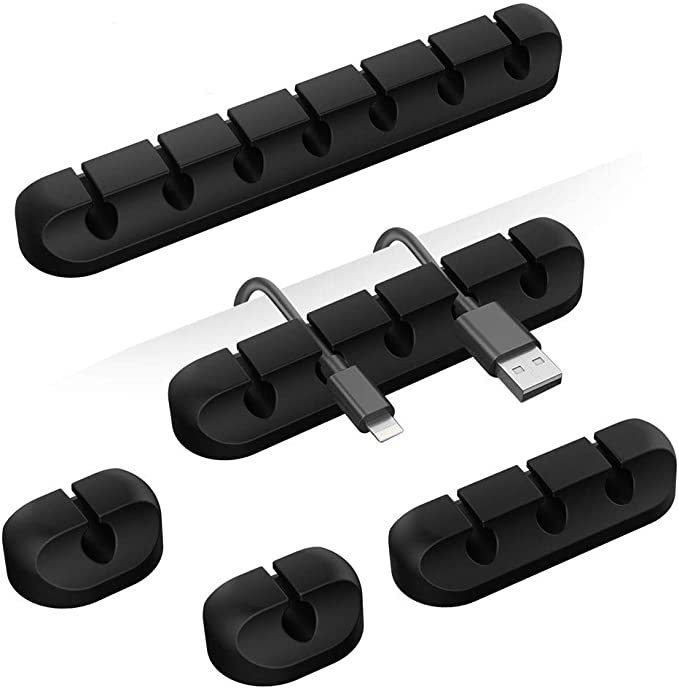 Silicone Desk Clip Set Multipurpose Data Tie Management