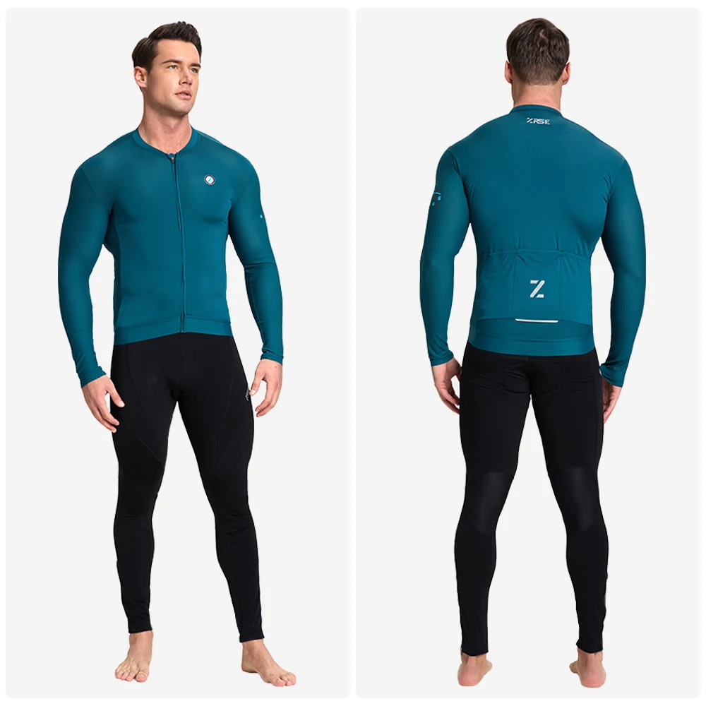 ZRSE Herren-Radtrikot mit Langen Ärmeln UPF 50+ Anti-UV 3