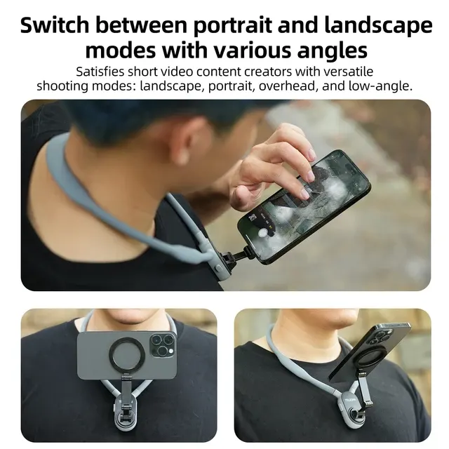 Silicone Magnetic Neck Phone Holder 2
