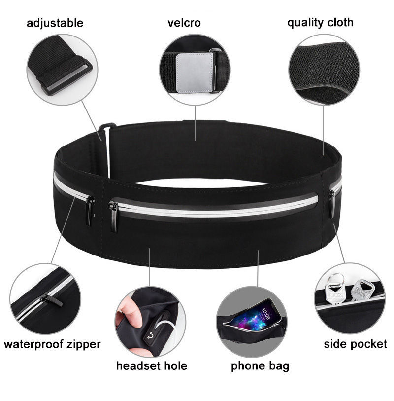 Running Waist Pouch Belt Women Men Fanny Pack 2