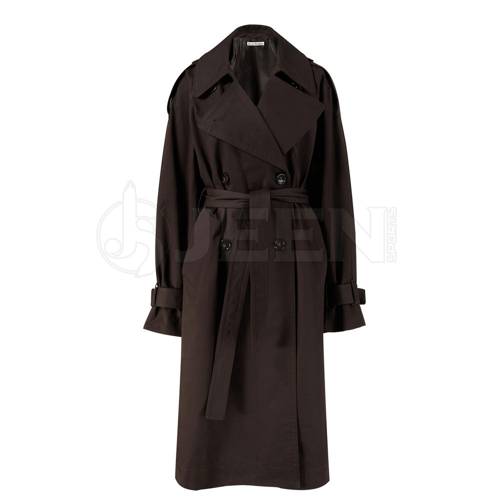 Long Women's Winter Coat with Side Pockets