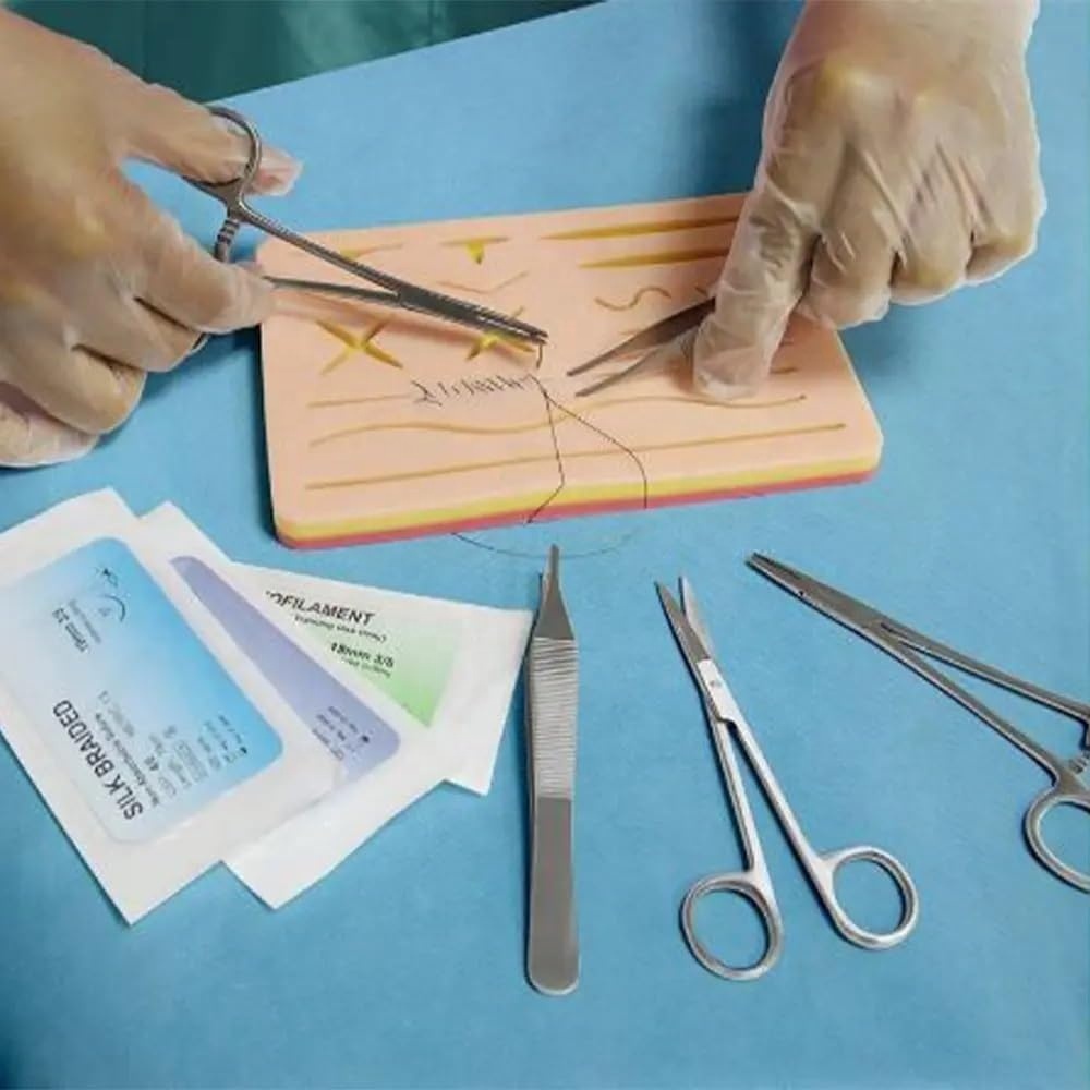 Surgical Suture Practice Kit in Leather Case 4