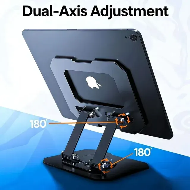 360 Grad Verstellbarer Faltbarer Desktop-Telefon- und Tablet-Metallständer Robust 3