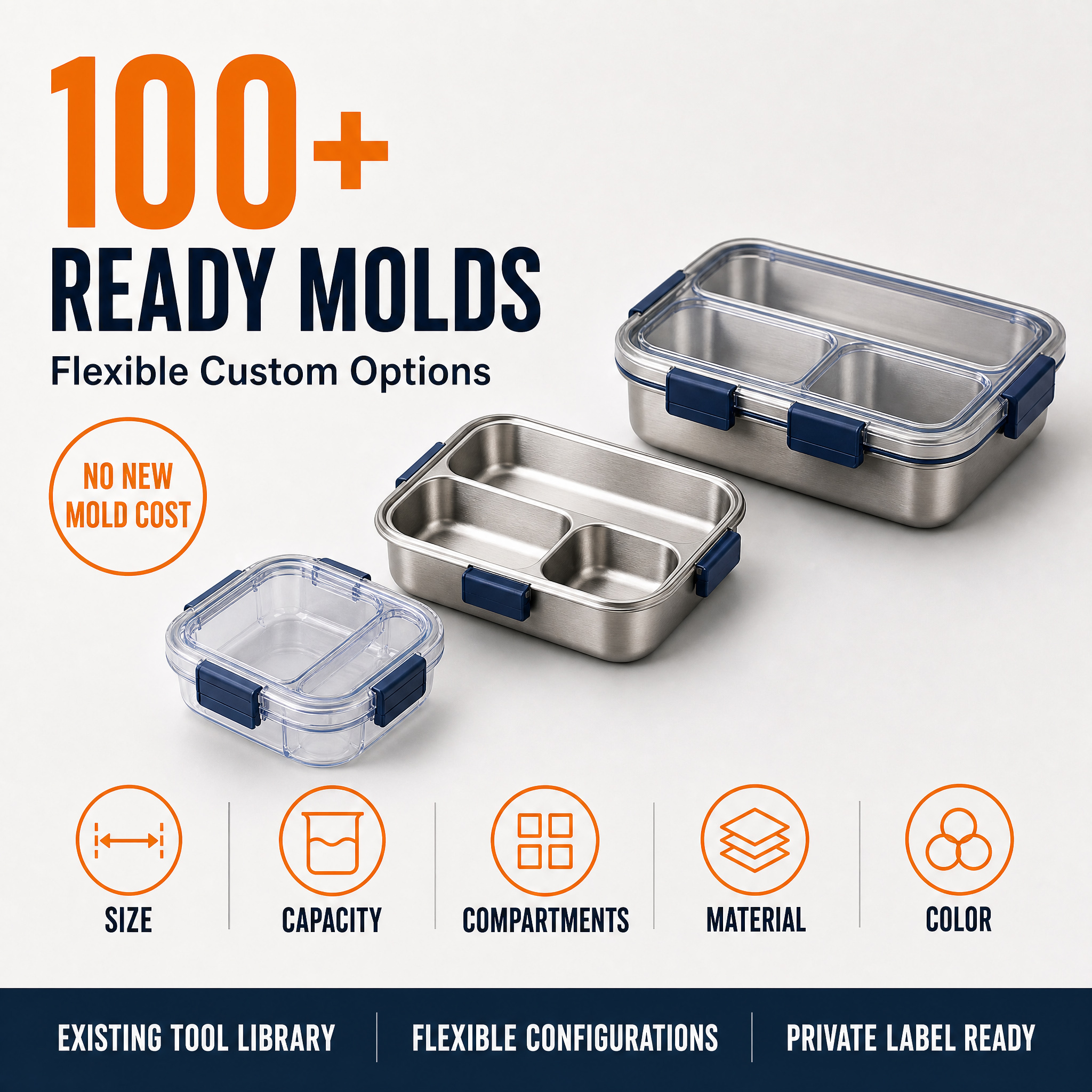 Leak-Proof Stainless Steel Kids Lunch Box 2