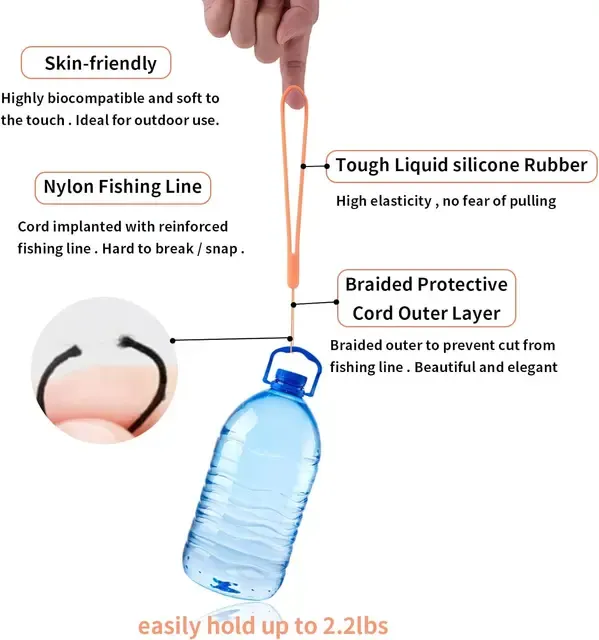 Silicone Wrist Strap for Phone Charms 4