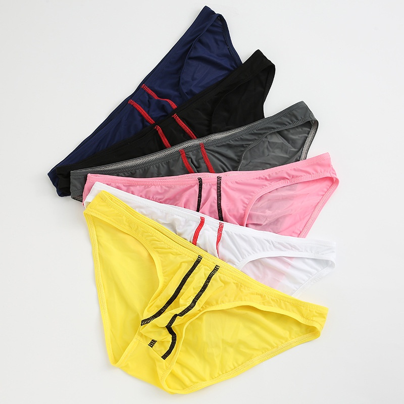 Men's Fashion Summer Thin Ice Silk Underwear 3