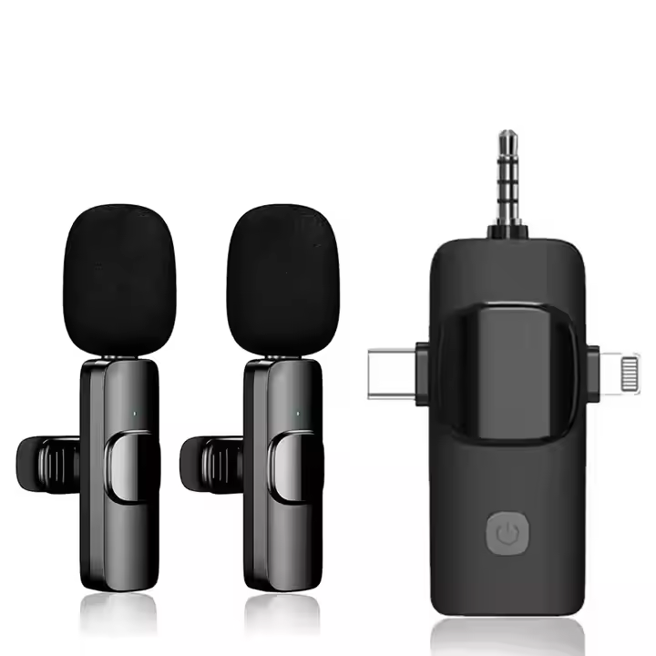 3-in-1 Wireless Lavalier Microphone 2