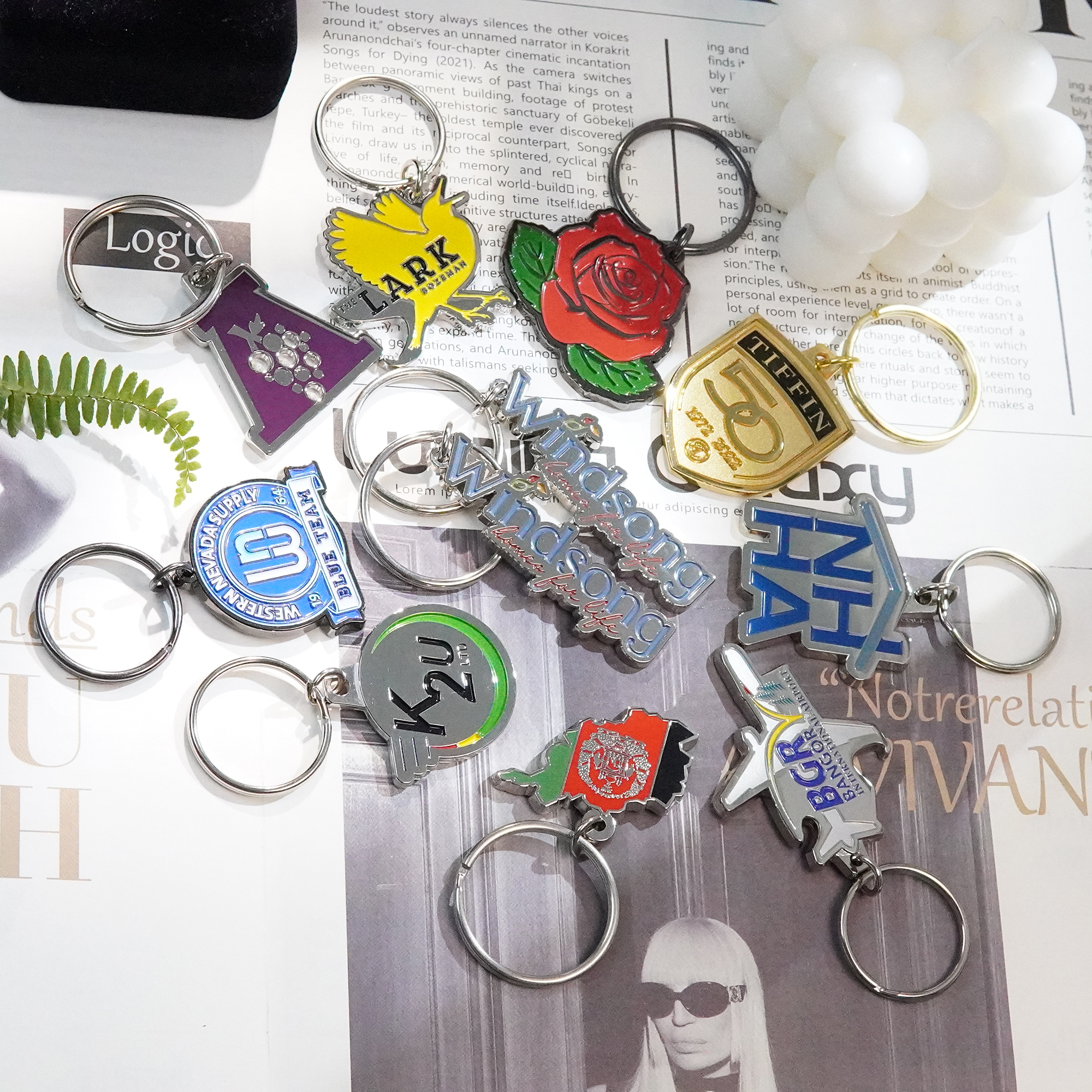 Polished Metal 3D Letter Keychain 2