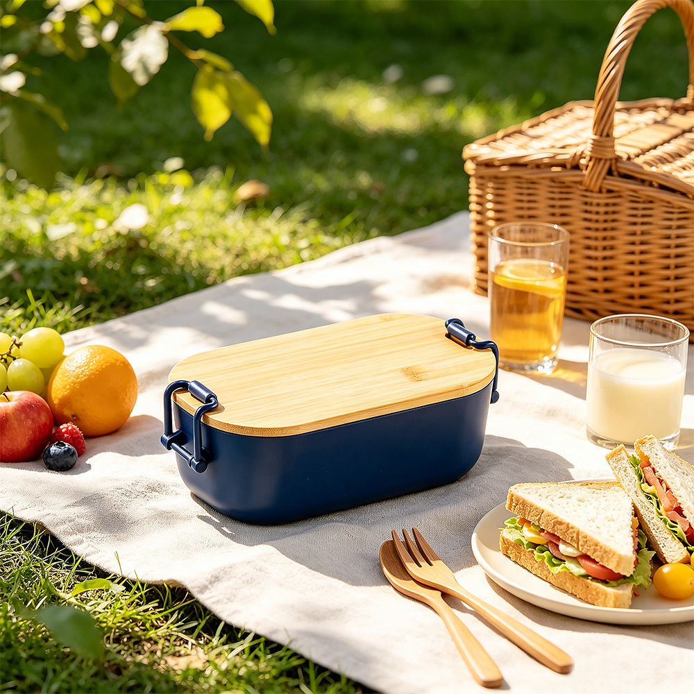 Isolierte Lunchbox mit Bambusdeckel 2