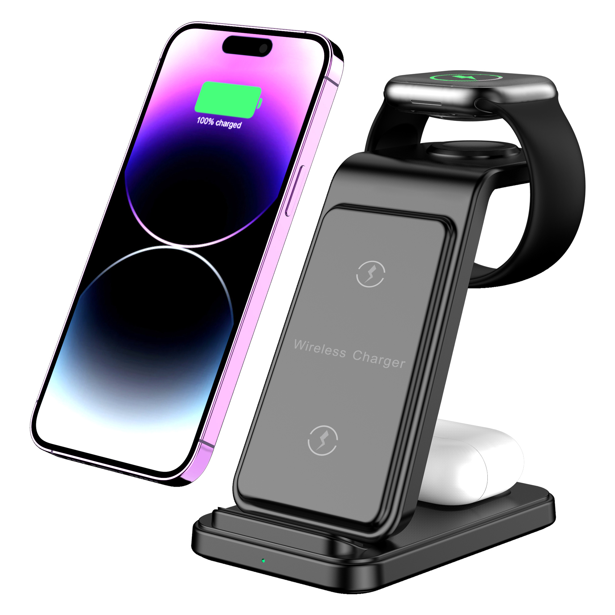 Portable Magnetic Foldable 3 in 1 Wireless Charger