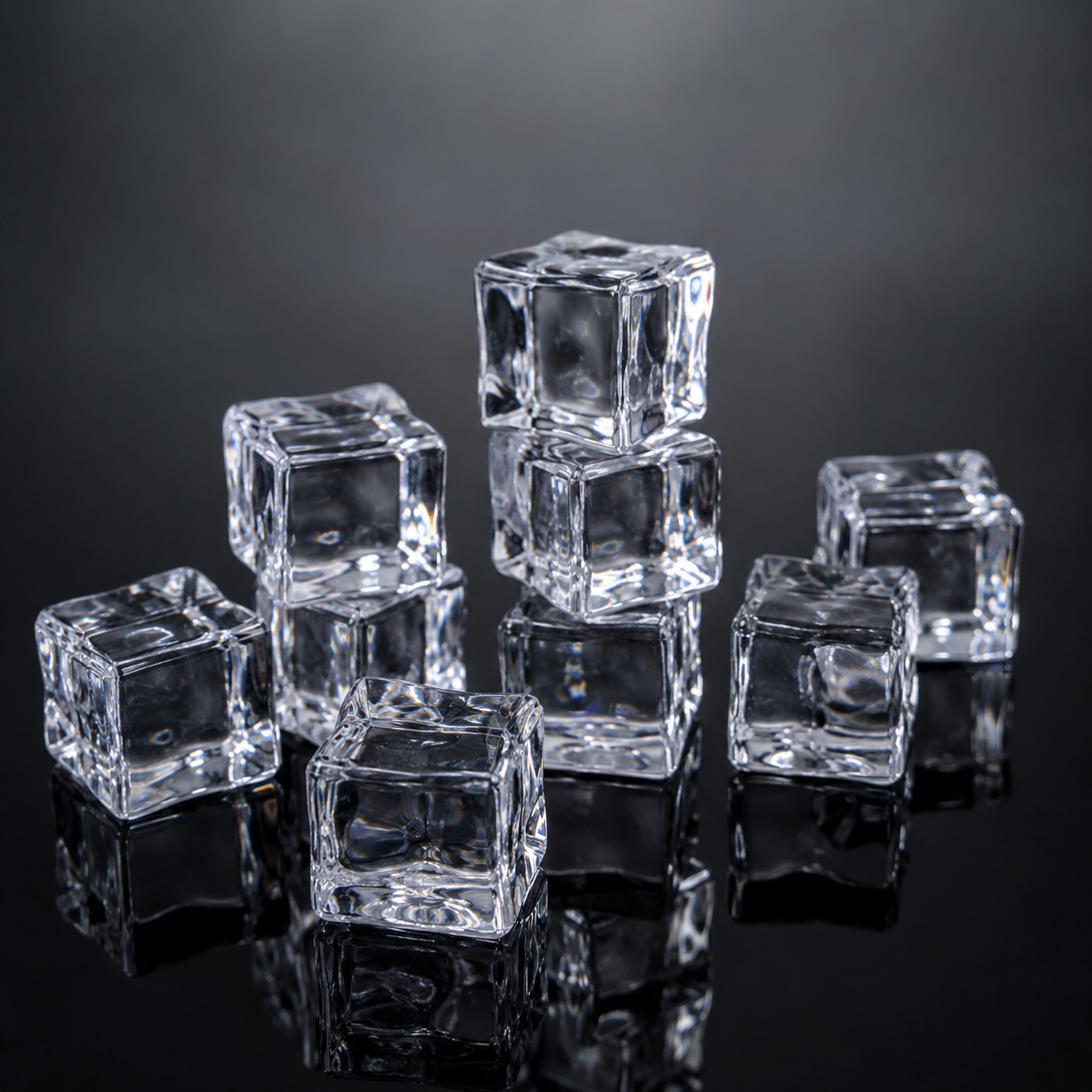 Transparent Square PMMA Ice Cube Mold