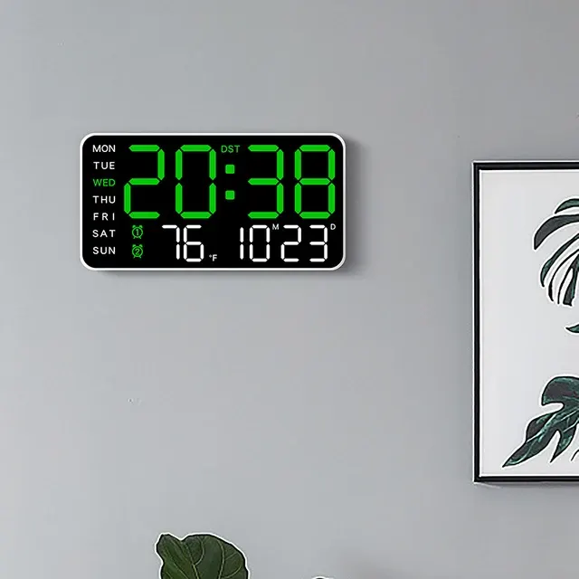 Digital Wall Clock with Voice Control 2