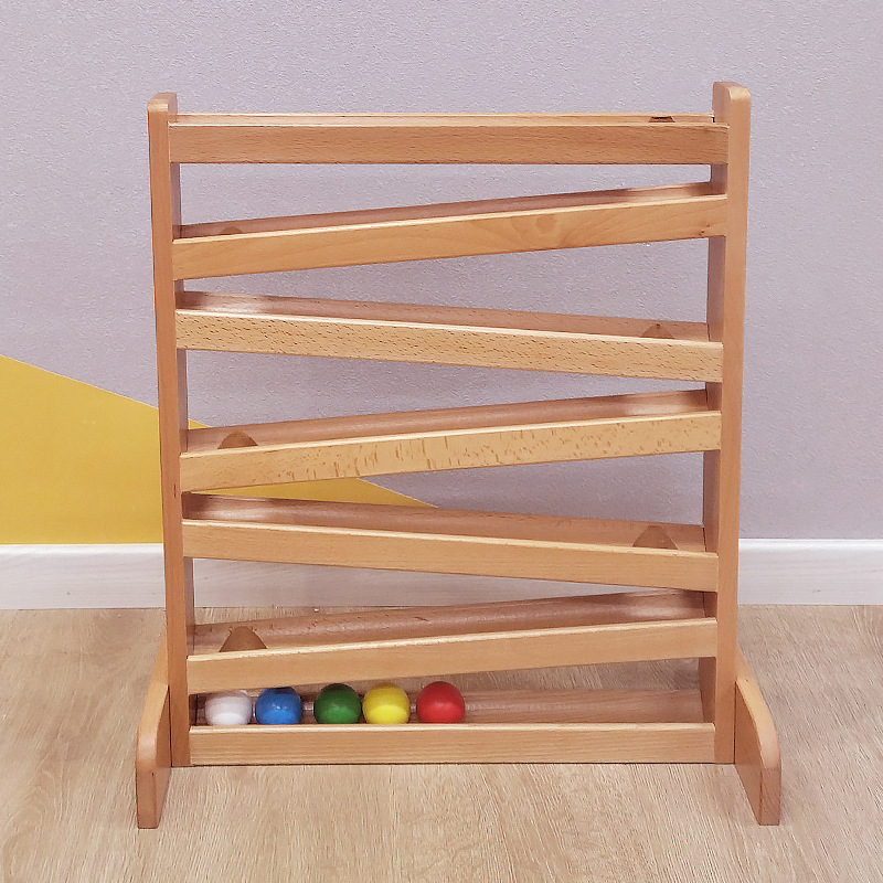Holz-Montessori-Tracker-Spielzeug für Kita