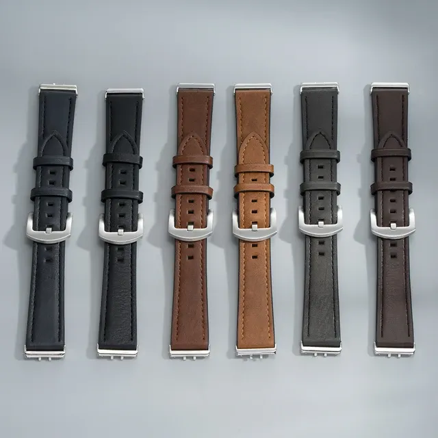Leather Watch Band for Samsung Galaxy Fit 3 4