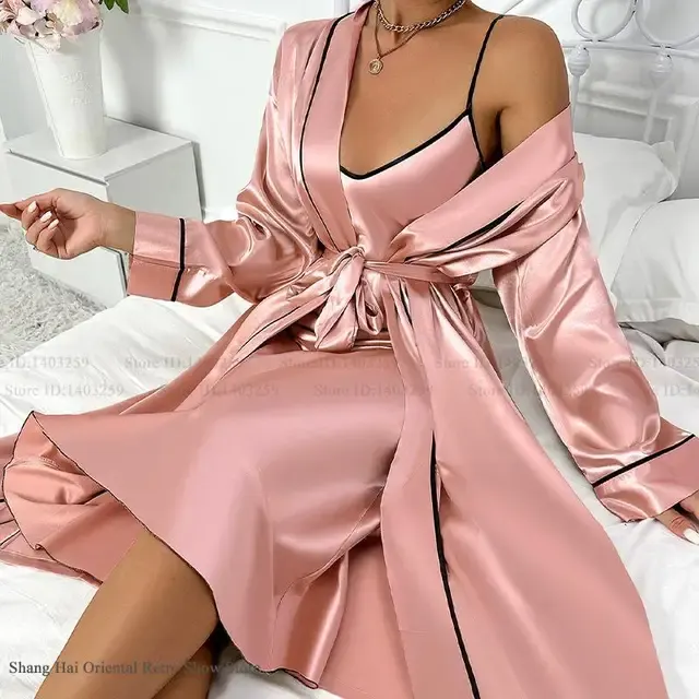 Satin Robe Set 4