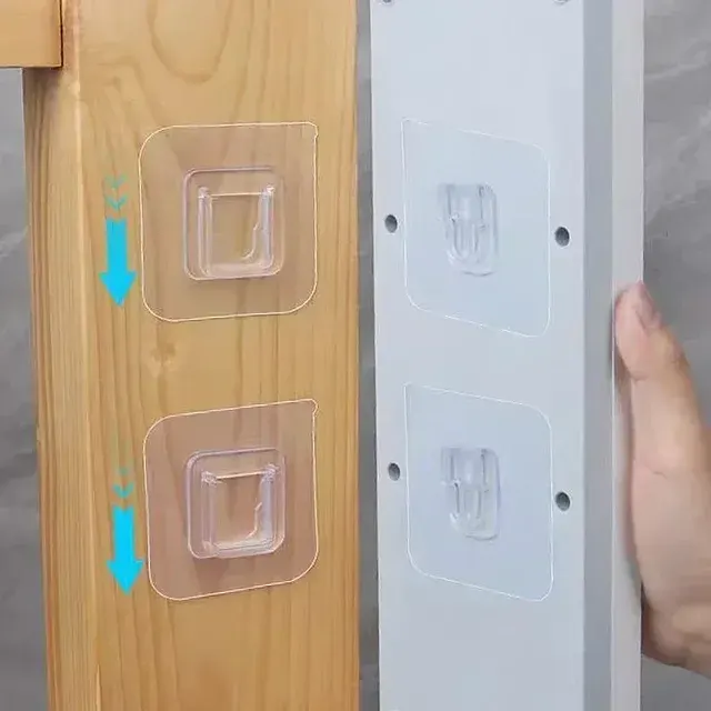 Transparent Double-Sided Adhesive Wall Hooks 4