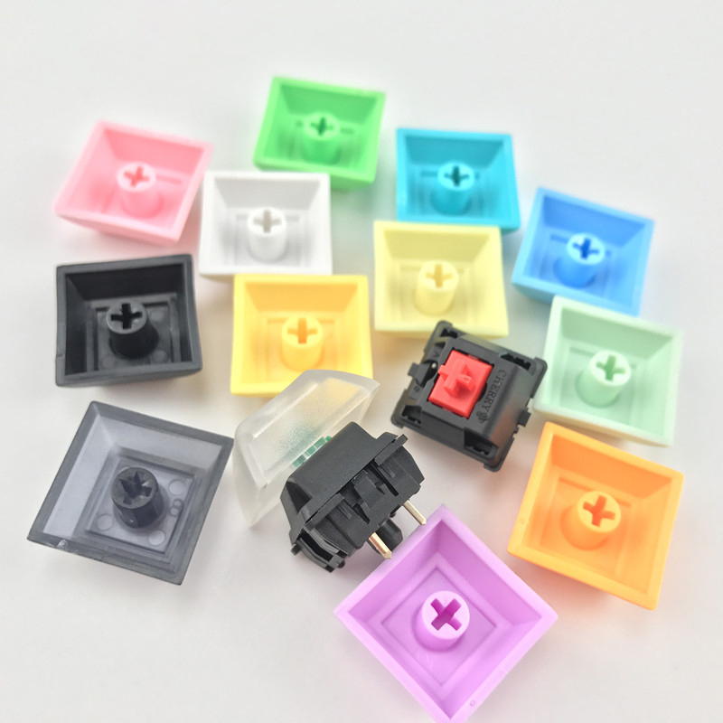 Colorful Blank DSA Keycaps 1u PBT 3