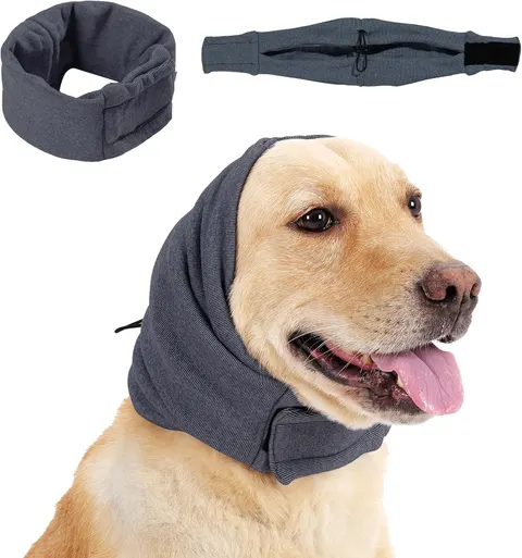 Dog Calming Hoodie No Flap Shake Ear Wraps
