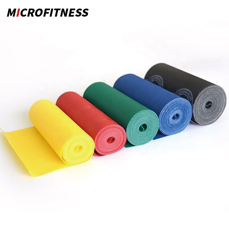 Long Flat Resistance Band Roll for Yoga 2