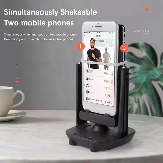 Desk Wiggle Stand for Phone with Step Counter 2
