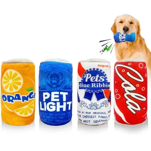 Plush Dog Toy Bottle 2