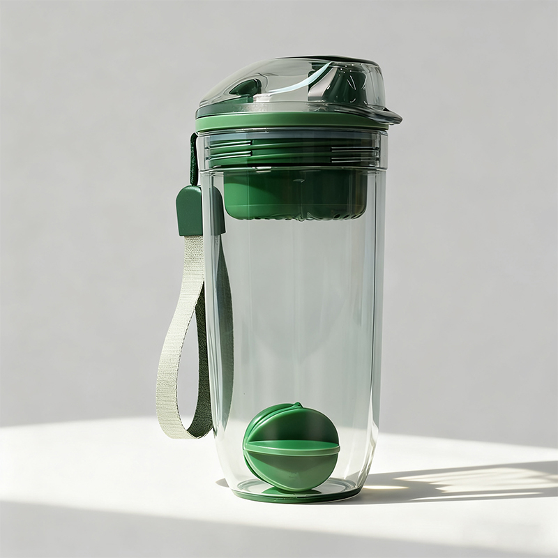 Rated Ergonomic Shaker Bottle for Sports Drinks and