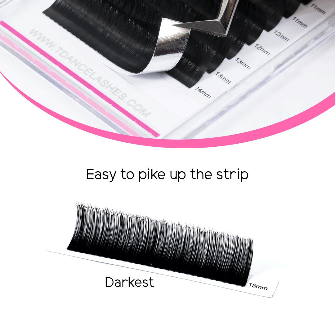 Supermatte Black Cashmere Volume Lash Extensions 4