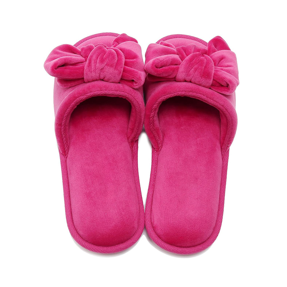 Women's Lovely Bowknot Soft Velour Cloud Sensation Cozy 4