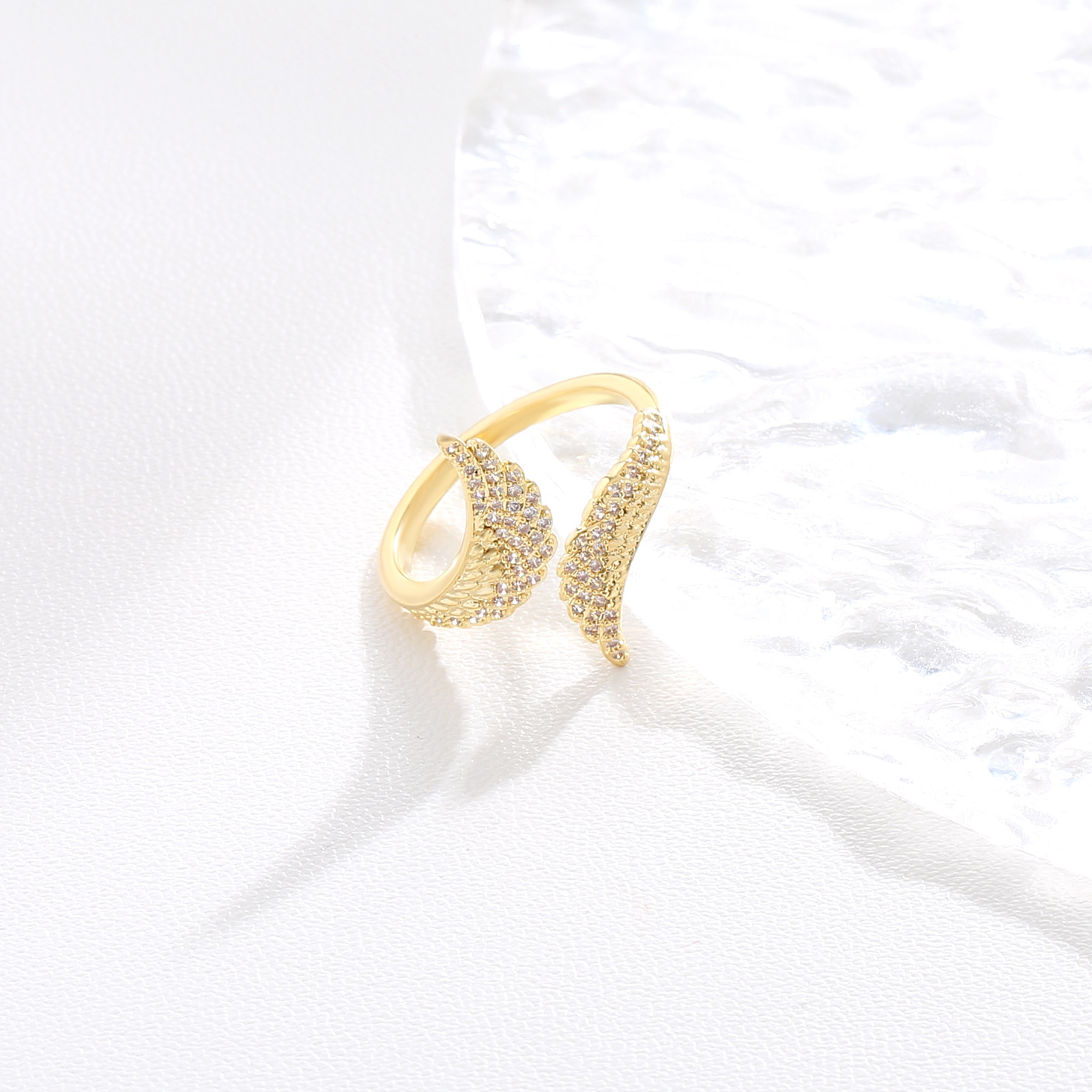 Adjustable Angel Wing Ring for Women 3