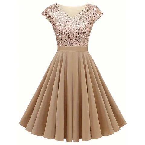 Pailletten-Abendkleid