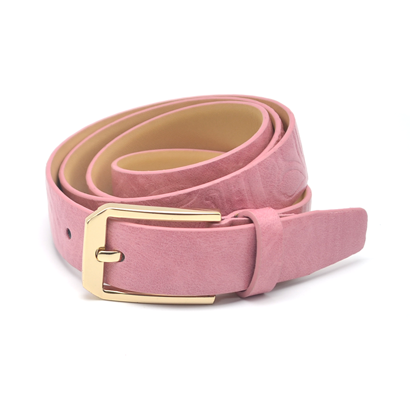 Damengürtel aus Mikrofaser-Kunstleder, Pink 3