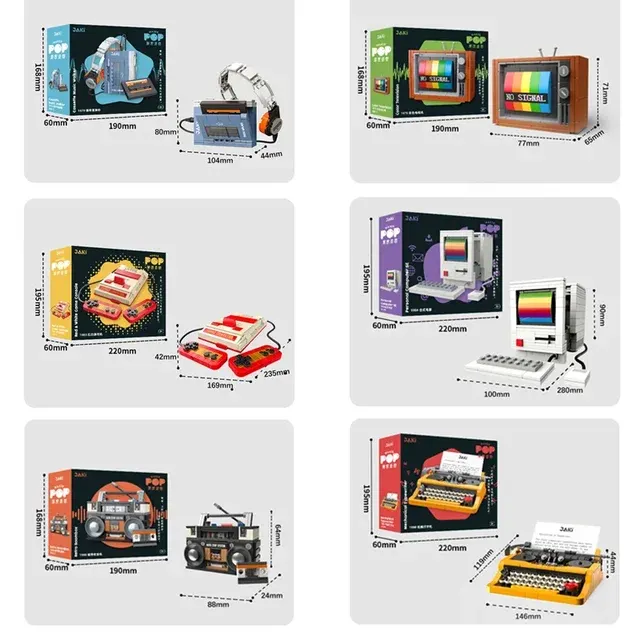 Retro Electronics Micro Brick Model Set 3