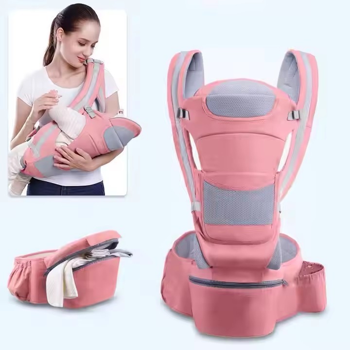 Ergonomic Baby Carrier with Hip Seat 2
