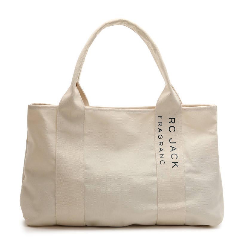 Large Cotton Canvas Shopping Tote