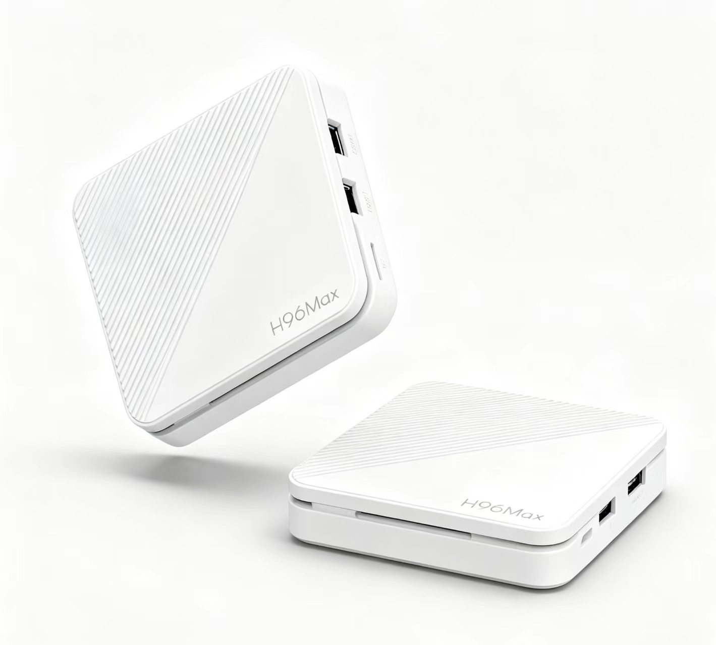 4K Android 14 Smart TV Box mit Sprachfernbedienung