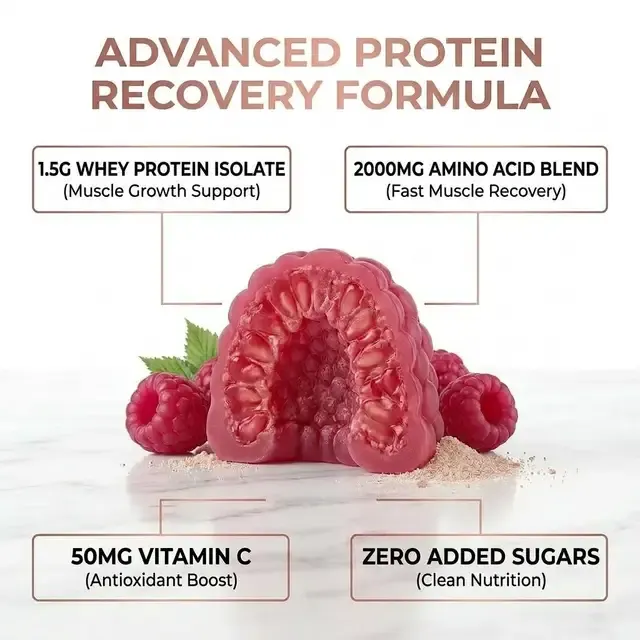 Zuckerfreie Whey-Protein-Gummis, 60 Stück 2