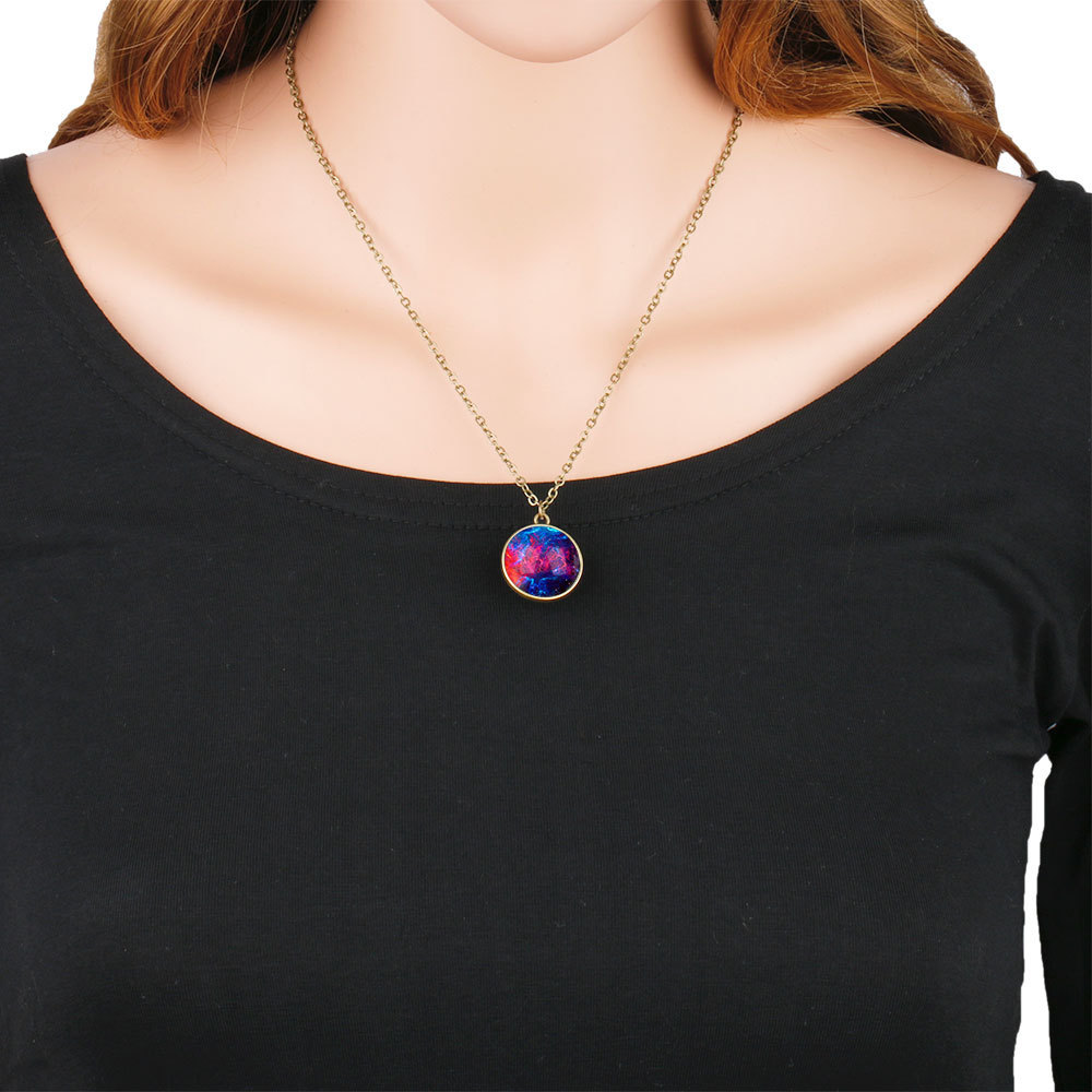 Glowing Universe Planet Necklace for Women 2