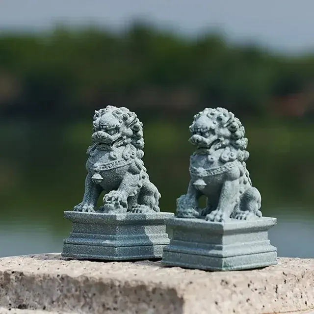 Feng Shui Stone Lion Figurine 2